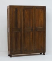 A Cypriot solid walnut cupboard