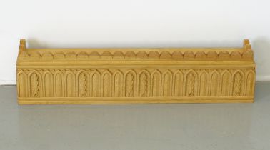 Cypriot carved pinewood shelf / souvantza