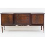 A Regency style flame mahogany dresser