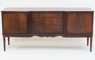 A Regency style flame mahogany dresser