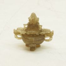 A Chinese carved rock crystal