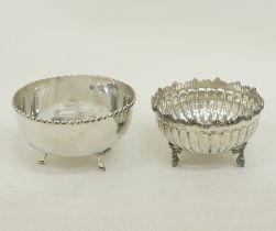 Two Cypriot silver rose bowls