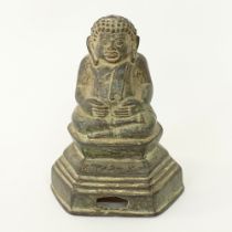 A bronze figure of Phra Sangkajai