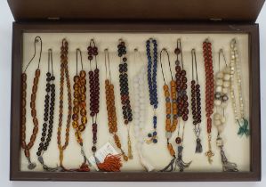 A collection of worry beads