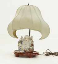 A Chinese table lamp