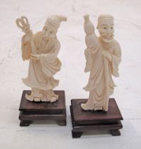 Two Chinese ivory carvings