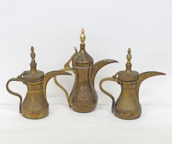 Brass Middle Eastern coffee pots