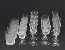 Crystal glasses.