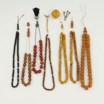 A collection of worry beads