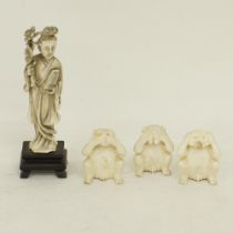 A Chinese ivory carving