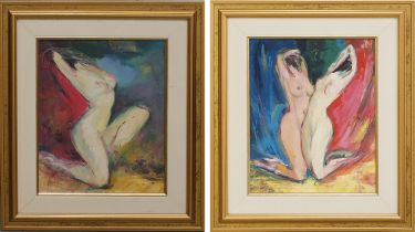 Two paintings of nudes
