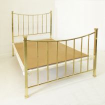 An English brass bed frame