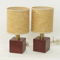 A pair of vintage table lamps