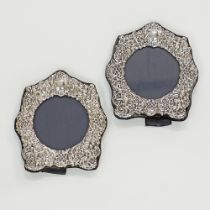 A pair of silver mounted photo frames