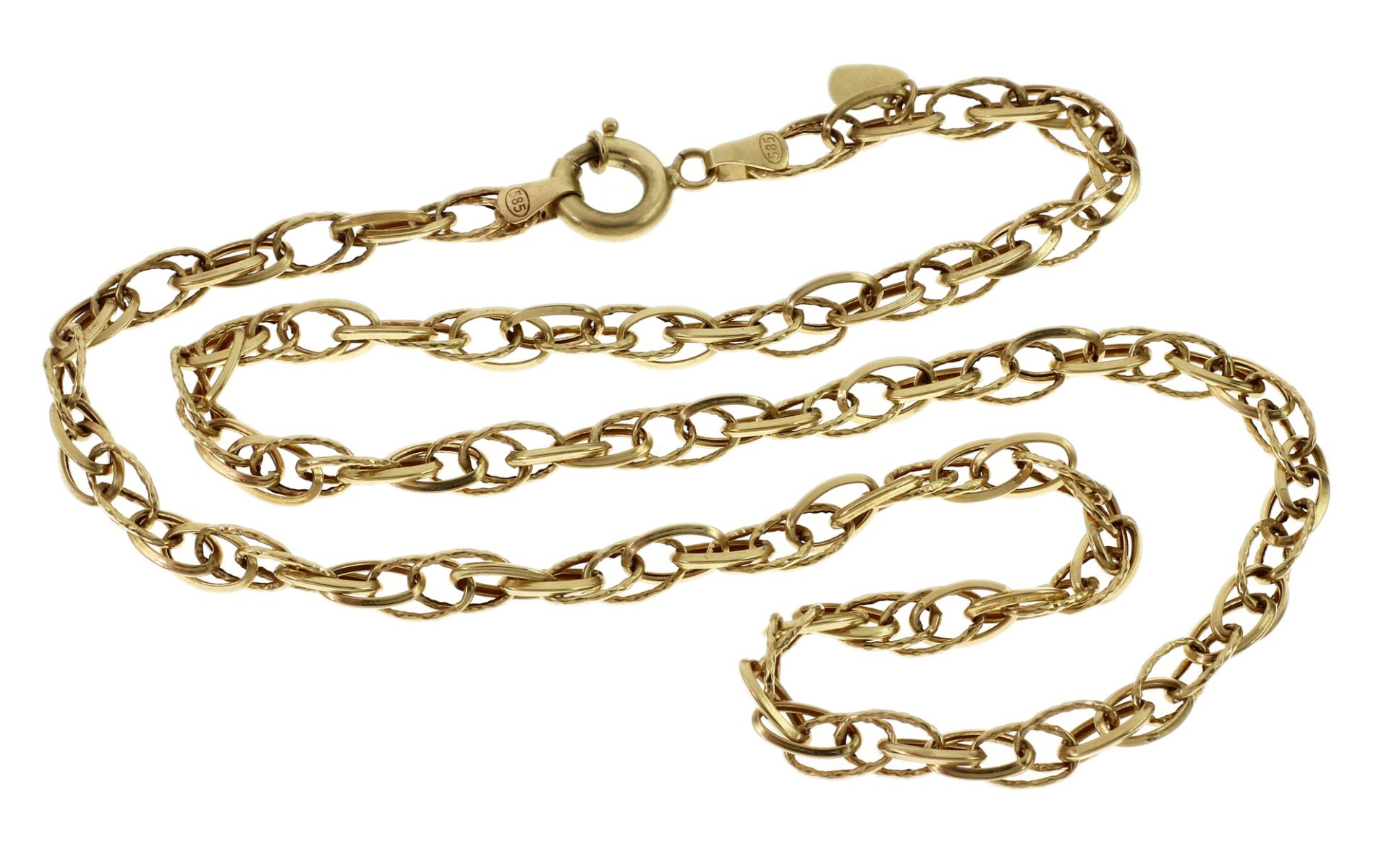 Kette 7.05g 585/- Gelbgold. Laenge ca. 49.50 cm