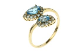 Ring 3.59g 585/- Gelbgold mit Topas. Ringgroesse ca. 66