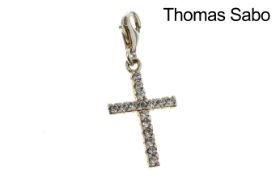 Thomas Sabo Anhaenger Kreuz 1.44g 925/- Silber mit Zirkonia