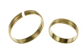 2 Ringe 3.34g 333/- Gelbgold