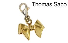 Thomas Sabo Anhaenger Schleife 2.2g 925/- Silber vergoldet