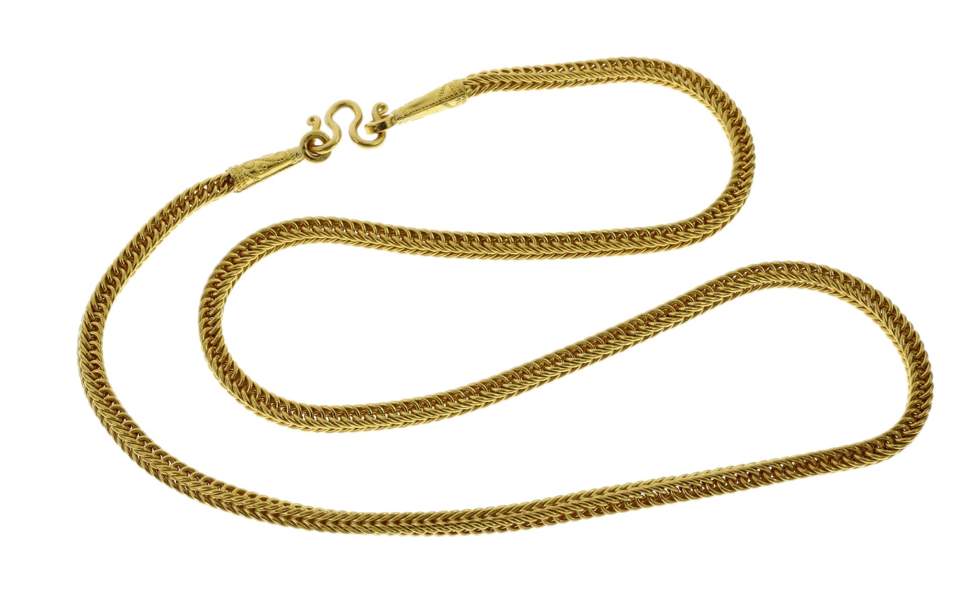 Kette 30.77g 965/- Gelbgold. Laenge ca. 58 cm