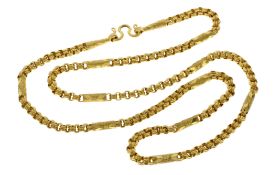 Kette 30.39g 965/- Gelbgold. Laenge ca. 61 cm