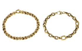 2 Armbaender 18.45g 585/- Gelbgold