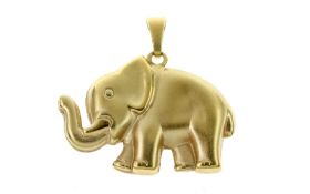 Anhaenger Elefant 1.7g 585/- Gelbgold