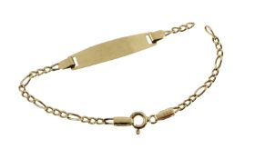 ID-Armband 1.37g 585/- Gelbgold defekt