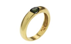 Ring 5.2g 585/- Gelbgold mit Turmalin. Ringgroesse ca. 63