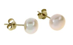 Ohrstecker 2.3g 585/- Gelbgold mit Perlen