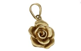 Anhaenger Rose 2.88g 585/- Gelbgold