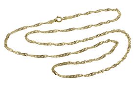 Kette 3.12g 585/- Gelbgold. Laenge ca. 45 cm