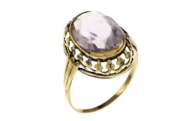 Ring 2.07g 333/- Gelbgold mit Amethyst. Ringgroesse ca. 55