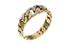 Ring 1.94g 333/- Gelbgold mit 4 Diamanten zus. ca. 0.02 ct.. Ringgroesse ca. 51