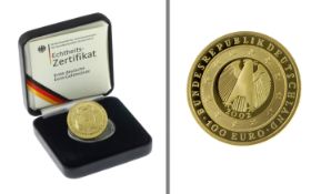 Goldmuenze 100â‚¬ Unesco 15.55g 999/- Gelbgold