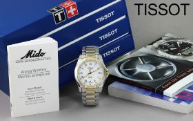 Tissot PR 100 Quarz Edelstahl vergoldet mit Box