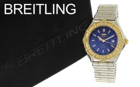 Breitling Lady J Ref. D52065 Quarz 750/- Gelbgold/Edelstahl mit Etui und ohne Papiere