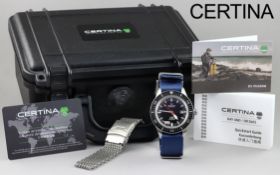Certina DS PH200M Automatik Edelstahl mit Ersatzband. Box und Papiere