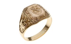 Ring 8.18g 375/- Gelbgold. Ringgroesse ca. 64