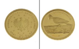 Goldmuenze 20 Euro Heimische Voegel - Schwarzspecht 2021 3.89g 999/- Gelbgold