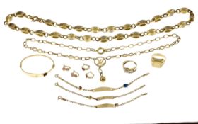 Div. Goldschmuck 46.18g 585/- Gelbgold