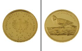 Goldmuenze 20 Euro Heimische Voegel - Schwarzspecht 2021 3.89g 999/- Gelbgold