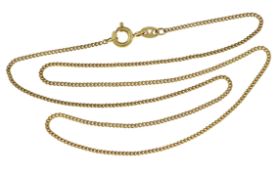 Kette 1.57g 333/- Gelbgold. Laenge ca. 42.50 cm