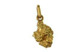 Anhaenger "Nugget" 2.43g 750/- Gelbgold