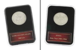 500 Lire Silbermuenze 10.93g 925/- Silber 1984