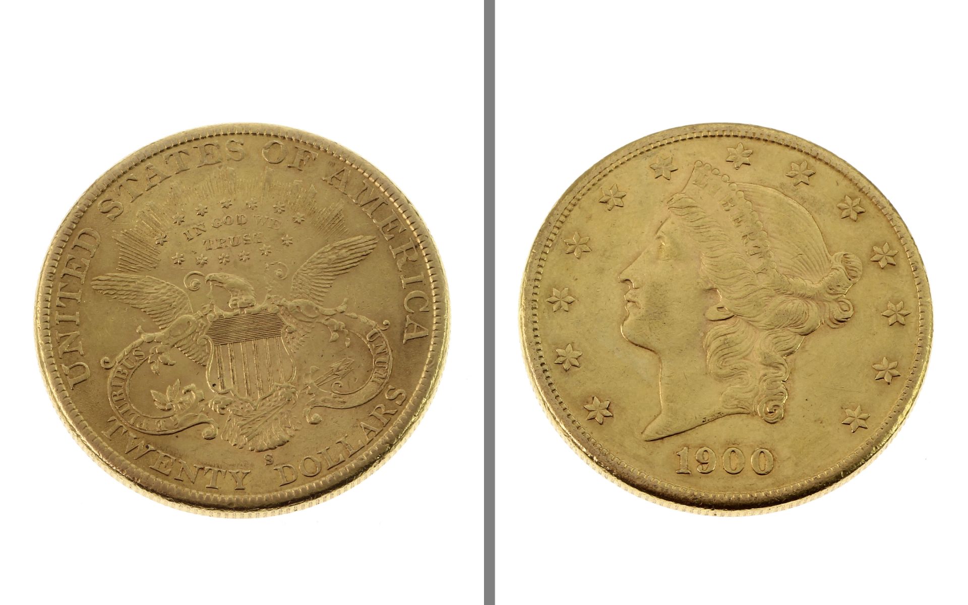 Goldmuenze 20 Dollars Eagle 1900 33.43g 900/- Gelbgold