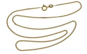 Kette 2.7g 585/- Gelbgold. Laenge ca. 42.50 cm