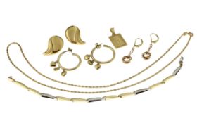 Konvolut Goldschmuck 23.18g 333/-. 585/- und 750/- Gold