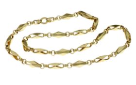 Kette 18.5g 585/- Gelbgold. Laenge ca. 64 cm