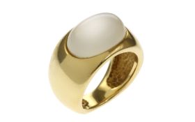 Ring 8.59g 585/- Gelbgold mit Farbstein. Ringgroesse ca. 50